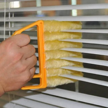 Полезная Щетка для мытья окон из микрофибры, пылесос для кондиционера, моющееся полотно для чистки жалюзи