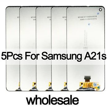 5 шт./лот Оригинальный ЖК-дисплей Для Samsung Galaxy A21s A217 A217F ЖК-дисплей с сенсорным экраном, Дигитайзер Для Samsung A21s, Замена дисплея