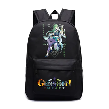 Сумки для мальчиков и девочек Genshin Impact, Детские рюкзаки, рюкзаки с мультяшным принтом, школьные ранцы для подростков разных цветов