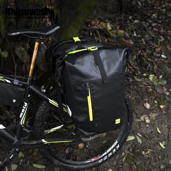 Велосипедная сумка Rhinowalk 25-27 л, водонепроницаемая, MTB, Большая вместительная, для путешествий, корзина, сумка, рюкзак, аксессуары для велосипеда