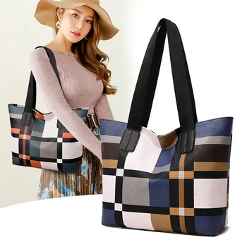 Модная повседневная женская сумка-тоут большой емкости, большой размер, сумка через плечо из искусственной кожи в стиле ретро, сумка для покупок, женская сумка для повседневного использования