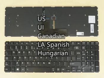 US UI Канадская LA Испано-Венгерская клавиатура для Toshiba Satellite S50D-B S50D-C P50-C P50T-C P50W-B P55-C P55T-C P55W-B с подсветкой
