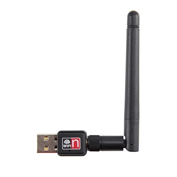 150 Мбит/с 2,4 ГГц USB WiFi Ключ Беспроводной сетевой карты Приемник Адаптер С антенной Для Ноутбука Настольный ПК Компьютер
