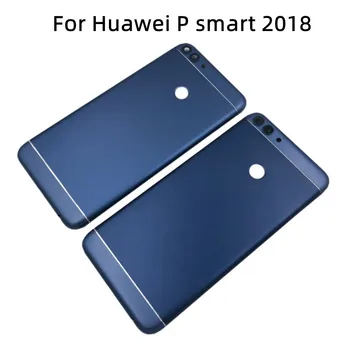 Для Huawei P smart 2018 Задняя крышка батарейного отсека, задняя панель, дверной корпус, запчасти для ремонта корпуса + Кнопка регулировки громкости питания