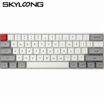 Skyloong 60% Hotswap Kit 61 Клавиша SK61 Черный Белый Тип C Gateron Оптический Переключатель Dye Sub Keycaps RGB Подсветка Механической Клавиатуры