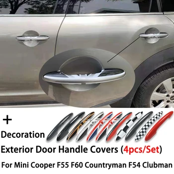 Крышка дверной ручки Юнион Джек для MINI Cooper S JCW Clubman F54 F55 F60 Countryman, внешняя отделка, Аксессуары для стайлинга автомобилей