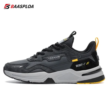 Baasploa/ Новые осенние мужские кожаные кроссовки для бега, удобные модные повседневные кроссовки, легкая водонепроницаемая мужская спортивная обувь