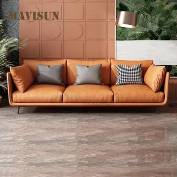 Итальянский Диван из натуральной кожи Love-Seat на 3 места, Современный минималистичный диван, Секционное Кресло-кровать для отдыха Для дома