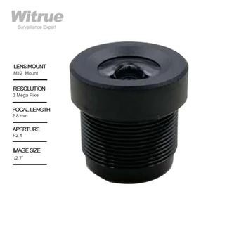 Объективы Witrue 3MP 2.8 мм 1/2.7 Дюйма M12 HFOV без искажений для Gopro DJI/для камеры видеонаблюдения SJCAM SJ7 с ИК-фильтром 650 нм