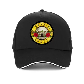 Мужская хард-рок-группа Guns N Roses с логотипом Bullet, мужская бейсболка, летние женские шляпы из 100% хлопка Рок-группы Roses
