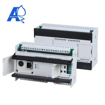 Amsamotion FX3U-48MR 26MR-E 26MT Заменяет Аналоговое транзисторное реле MODBUS MELSEC PLC 2AI/1AO 16DI/10DO для Mitsubishi Ethernet