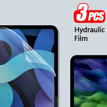 3шт Мягкая Гидрогелевая Пленка Для iPad Air 5 10,9 10-го поколения Mini 6 Защитная Пленка Для Экрана iPad 10,2 9-го 8-го 7-го Pro 11 2022 2021 Пленка