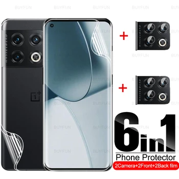 Гидрогелевая пленка 6в1 Спереди и Сзади Для OnePlus 10 Pro, Защитная пленка для Объектива камеры 1 + 10 9 Pro 9R 9, Защитная пленка Без Стекла