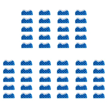 50 компл. Синий Губчатый Фильтр Белый Хлопковый Печеночный Фильтр Для Samsung DJ97-01040C Запчасти Для Пылесосов Серии