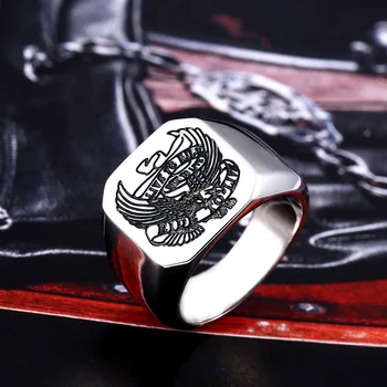 Кольцо из нержавеющей стали Beier 316L, Байкерская мужская печатка, Байкерское кольцо, Модные украшения LLBR8-431R