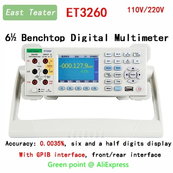 Небольшой Мультиметр ET3260 Настольный Цифровой Мультиметр Профессиональный Высокоточный Автоматический Счетчик RS-232 Тестер Электроники Инструмент