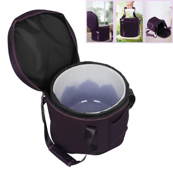 Многофункциональная сумка с хрустальной чашей, утолщенные мягкие чехлы для переноски, сумка для поющей чаши для йоги, дорожная сумка с ремнем для переноски
