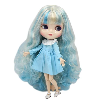 Кукла DBS ICY № BL6227/6025 с сине-желтыми длинными вьющимися волосами и округлым телом, подарочная детская игрушка для девочек