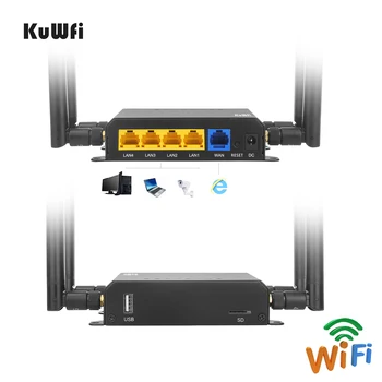 KuWFi WE826 4G LTE Маршрутизатор Openwrt Беспроводной Маршрутизатор Разблокировка Sim WiFi Маршрутизатор CAT4 150 Мбит/с 4G модем с 4 антеннами и слотом для sim-карты