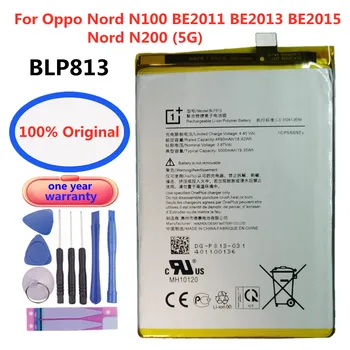 Новый Высококачественный Аккумулятор BLP813 Для Oppo Nord N100 BE2011 BE2013 BE2015/Nord N200 5G 5000mAh Аккумуляторы для мобильных телефонов + Инструменты