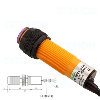 Инфракрасный фотоэлектрический переключатель E18-D80NK с напряжением 5 В, модуль датчика рассеянного отражения, обхода препятствий