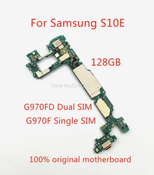 1 шт. Для Samsung Galaxy S10E G970F SM-G970F SM-G970F/DS G970U SM-G970U 100% Оригинальная Разблокированная материнская плата, заменяющая часть
