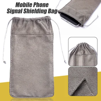 Защитная сумка для телефона с защитой от радиации из серебристого волокна, Алюминиевый шнурок, Новая универсальная защитная сумка для защиты сигнала
