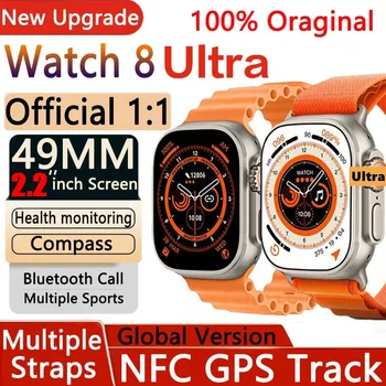 Женские Мужские Смарт-часы T800 Ultral с NFC GPS Отслеживанием Частоты сердечных Сокращений, Электронные Часы С Bluetooth-Подключением, Умные Часы Для Apple Android