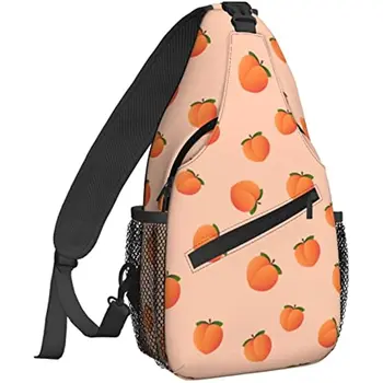 Рюкзак-слинг Peach, нагрудная сумка через плечо, сумка для спортзала, велоспорта, путешествий, пешего туризма, Рюкзак для мужчин, женщин, Простой рюкзак