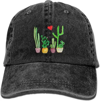Горячая Мода Повседневные Забавные Кактусы Cactus Love Artical Унисекс Для Взрослых Регулируемая Кепка для Папы для Отдыха Художественная кепка с козырьком для путешествий в подарок