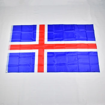 Исландский флаг 90*150 см, подвесной баннер с национальным флагом Исландии для встречи, парада, вечеринки.Подвешивание, украшение