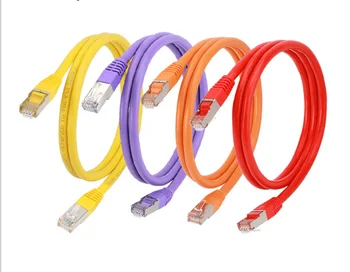 шесть сетевых кабелей домашняя сверхтонкая высокоскоростная сеть cat6 gigabit 5G широкополосная компьютерная маршрутизация соединительная перемычка R639