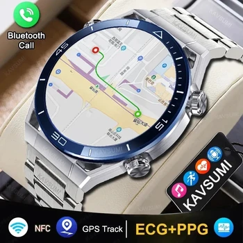 2023 Новые Спортивные смарт-часы с GPS-треком Для Мужчин, Bluetooth-Вызов, NFC-Компас, IP68, Водонепроницаемые Смарт-часы ECG Для Женщин, Huawei IOS Android