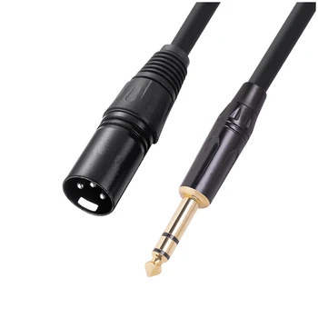 6,35 Мм 1/4 дюйма Аудио стерео микрофонный кабель от штекера к штекеру XLR - От штекера к штекеру XLR Балансный динамик Микрофонный кабель, 3