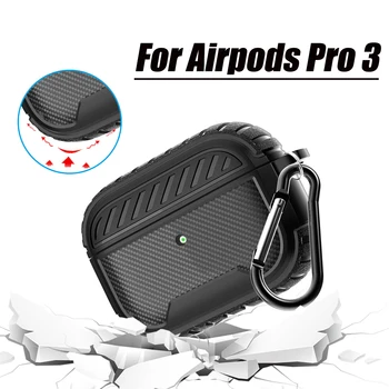 Мягкий силиконовый чехол для Airpods Pro 3, чехол с пряжкой из ТПУ, защита от падения, беспроводные наушники, защитная оболочка для Apple AirPods Pro 3