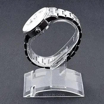 ГОРЯЧИЕ ПРОДАЖИ!!! Портативный прозрачный пластиковый ювелирный браслет-манжета, подставка для часов, держатель стойки, практичная высота 10 см