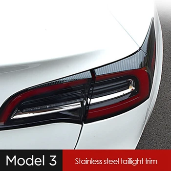 НОВИНКА-для Tesla Model 3, накладка на брови заднего фонаря, полоски заднего тормозного фонаря, отделка экстерьера