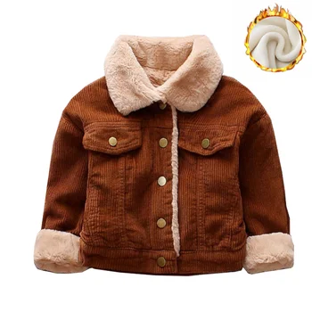 Новинка 2023 года, детское пальто на осень-зиму от 1 до 4 лет, Бархатные куртки для мальчиков, Детское пальто, Детская одежда, Топы для мальчиков, Одежда