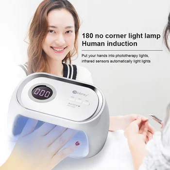 УФ-лампа Мощностью 48 Вт Smart Sensor 24 Лампы с двойным источником света Обновление Лампы для Маникюра, Лампы для сушки Геля для ногтей, Лампы с Таймером, Автоматический УФ-светодиодный гель для ногтей