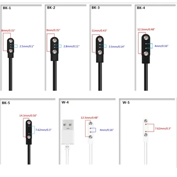 USB-кабель для быстрой зарядки, держатель данных, адаптер зарядного устройства, док-станция, магнитный кронштейн, подставка, совместимая с 2-контактными смарт-часами
