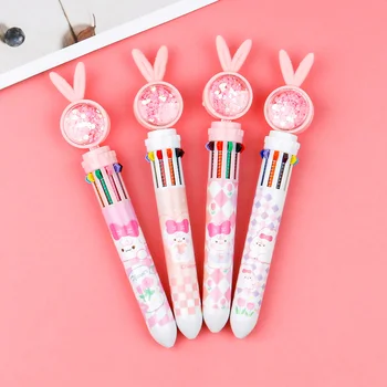 Шариковая ручка с рисунком Кота-сверлильщика, разноцветная сахарная ручка, ручка для школьников, 10 цветов