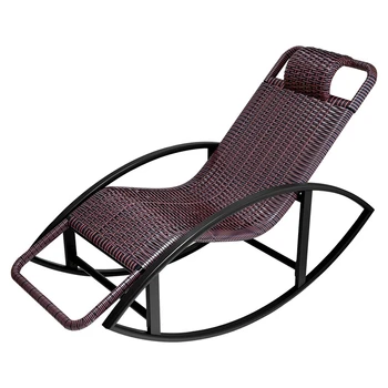 Кресло-качалка из ротанга, кресло-качалка на балконе, кресло-качалка для взрослых, кресло-колыбель для отдыха, кресло для отдыха, ленивый стул со спинкой