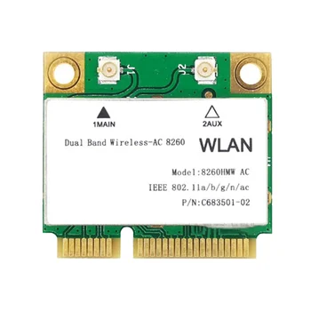 1200 М WiFi Беспроводная локальная сеть Двухдиапазонный 2,4 Г 5 ГГц Bluetooth 4,2 Гигабитный Адаптер беспроводной локальной сети для Win7 Win8 Win10 Linux 8260HMW