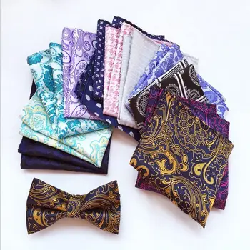 Новый квадратный карманный платок 25*25 см, винтажный шелковый платок с цветочным узором пейсли, аксессуары homme mariage