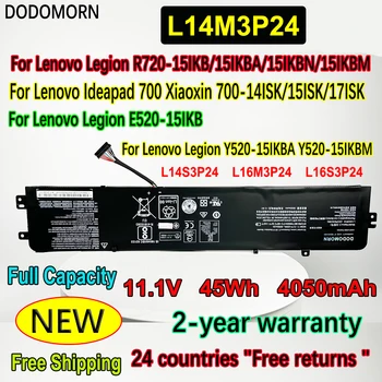 Аккумулятор для ноутбука DODOMORN L14M3P24 для Lenovo Legion R720-15IKB/15IKBA/15IKBN/15IKBM E520-15IKB Y520-15IKBA Y520-15IKBM 4050 мАч