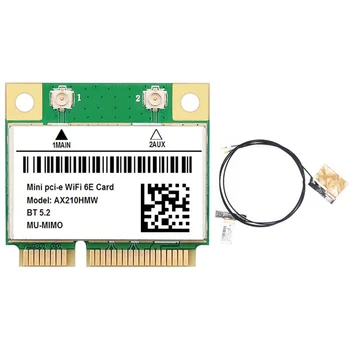 AX210 5374M WIFI 6E 5G гигабитная беспроводная сетевая карта MINI PCIE 5,2 Модуль сетевой карты Bluetooth со встроенным модулем