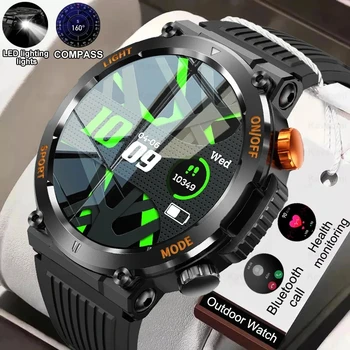 2023 Смарт-часы Военного качества Открытый Водонепроницаемый Защита От Падения И Давления Спорт Фитнес Bluetooth Вызов Smartwatch Clockes