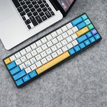 137 шт. Колпачок для ключей Ocean Trip Dye Sub Keycaps для механических клавиш клавиатуры cherry MX