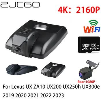 ZJCGO 2K 4K Автомобильный Видеорегистратор Dash Cam Wifi Передняя Камера заднего Вида 2 Объектива 24h Парковка для Lexus UX ZA10 UX200 UX250h UX300e 2019 2020 2021 2022