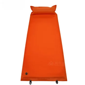 Оранжевый автоматический надувной влагостойкий коврик, Утолщенный матрас для одного человека, Оранжевый надувной коврик